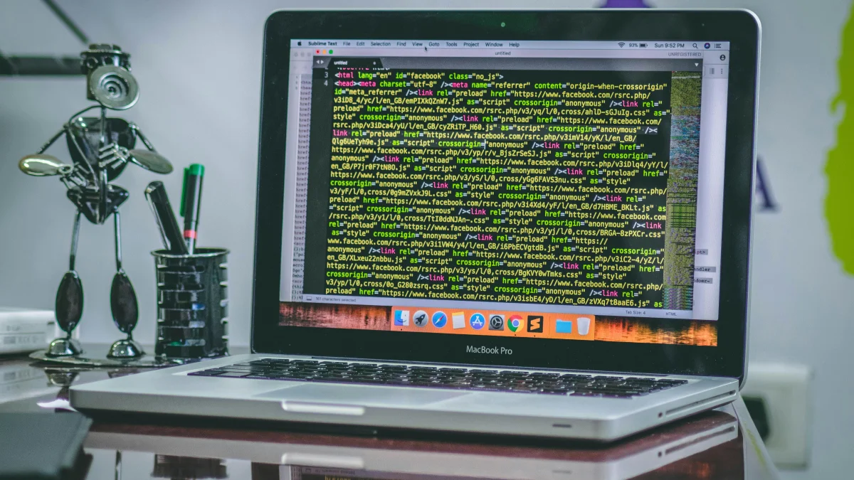 A macbook showing a terminal