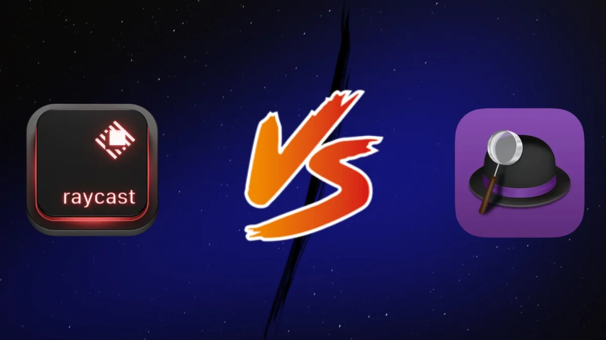 Raycast vs Alfred App icons visual