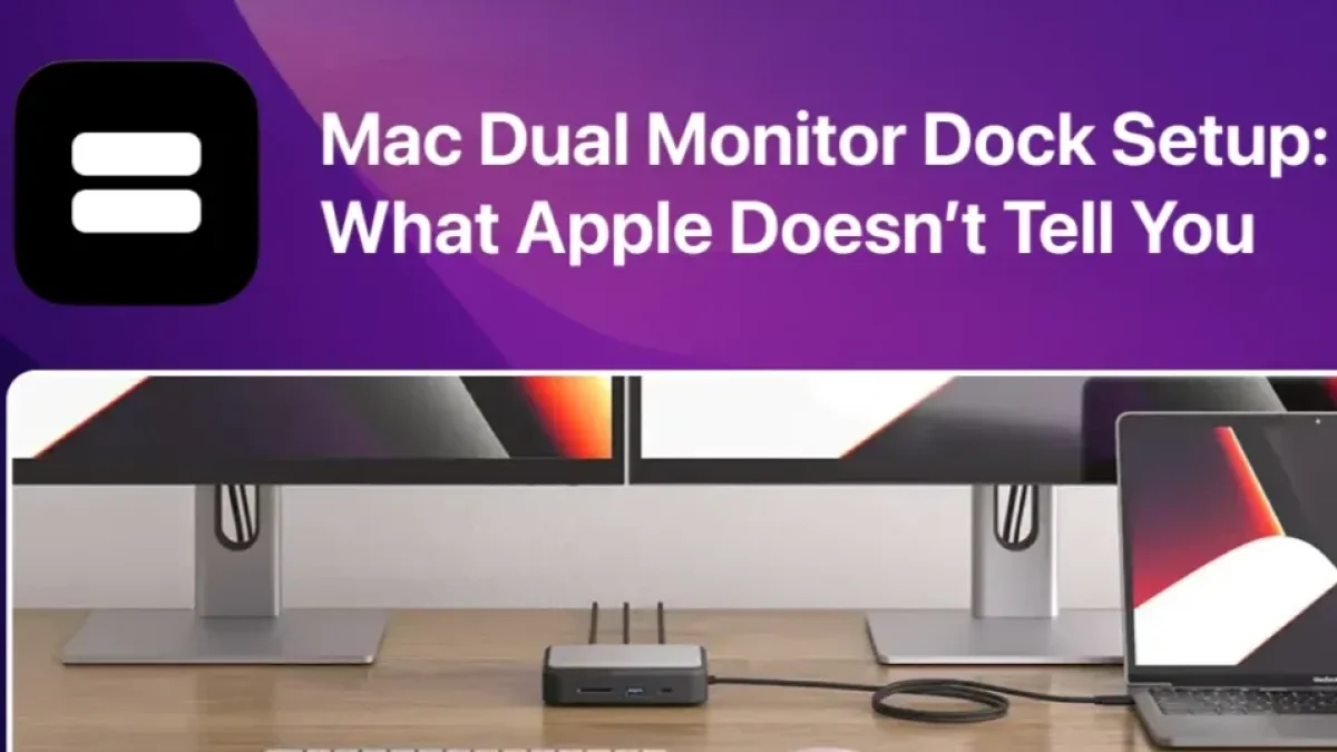 Dual Monitor Dock Setup guide Banner